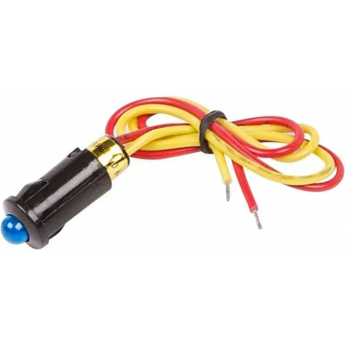 Индикатор REXANT LED 8 12В с проводом синий Индикатор REXANT LED 8 12В с проводом синий