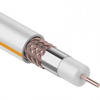 Кабель коаксиальный REXANT SAT 50 M, Cu/Al/Cu, 100 м, INDOOR, белый Кабель коаксиальный REXANT SAT 50 M, Cu/Al/Cu, 100 м, INDOOR, белый