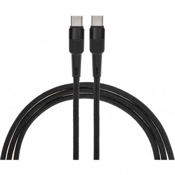 Кабель REXANT Type-C – Type-C, 5A, 100Вт, 1м, в черной нейлоновой оплетке