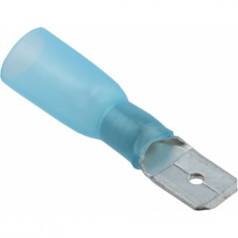 Клемма плоская REXANT изолированная термоусаживаемая РПи-п-т 2.5-(6.3)/РпИп-т 2-7-0,8 штекер 6.35 мм 1.5-2.5 мм² синий Клемма плоская REXANT изолированная термоусаживаемая РПи-п-т 2.5-(6.3)/РпИп-т 2-7-0,8 штекер 6.35 мм 1.5-2.5 мм² синий