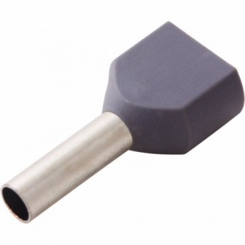 Наконечник штыревой REXANT втулочный изолированный F-10 мм 2х2.5 мм² (НШВи(2) 2.5-10/НГи2 2,5-10) серый Наконечник штыревой REXANT втулочный изолированный F-10 мм 2х2.5 мм² (НШВи(2) 2.5-10/НГи2 2,5-10) серый