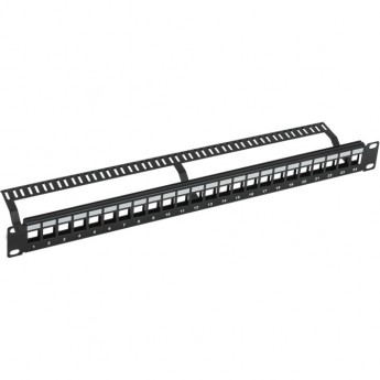 Панель коммутационная наборная 19", 1U, 24 порта, U/UTP REXANT PRO Панель коммутационная наборная 19", 1U, 24 порта, U/UTP REXANT PRO