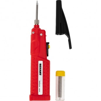 Паяльник с керамическим нагревателем REXANT серия МИНИ, 8Вт, 4,5В, питание от 3 бат. АА, блистер Паяльник с керамическим нагревателем REXANT серия МИНИ, 8Вт, 4,5В, питание от 3 бат. АА, блистер