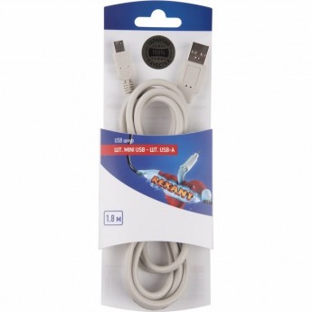 Шнур REXANT штекер mini USB - штекер USB-A 1.8m Шнур REXANT штекер mini USB - штекер USB-A 1.8m