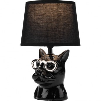 Светильник декоративный настольный REXANT МОБИ "БУЛЬДОГ" с цоколем Е14 40Вт черный Светильник декоративный настольный REXANT МОБИ "БУЛЬДОГ" с цоколем Е14 40Вт черный
