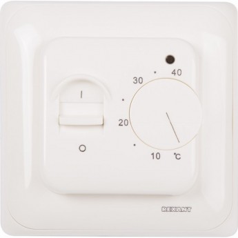 Терморегулятор механический REXANT R70XT с датчиком температуры пола (3500 Вт) бежевый Терморегулятор механический REXANT R70XT с датчиком температуры пола (3500 Вт) бежевый