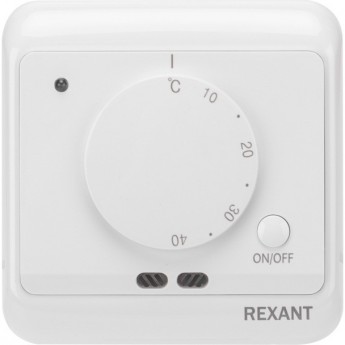 Терморегулятор механический REXANT R72XT с датчиком температуры пола и воздуха Терморегулятор механический REXANT R72XT с датчиком температуры пола и воздуха
