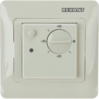 Терморегулятор механический REXANT RX-308G бежевый (совместим с Schneider серии Glossa) Терморегулятор механический REXANT RX-308G бежевый (совместим с Schneider серии Glossa)