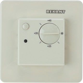 Терморегулятор механический REXANT RX-308U бежевый (совместим с Schneider серии Unica) Терморегулятор механический REXANT RX-308U бежевый (совместим с Schneider серии Unica)