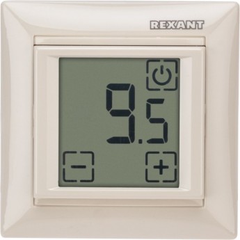 Терморегулятор сенсорный REXANT RX-419B, бежевый, совместим с Legrand серии Valena Терморегулятор сенсорный REXANT RX-419B, бежевый, совместим с Legrand серии Valena