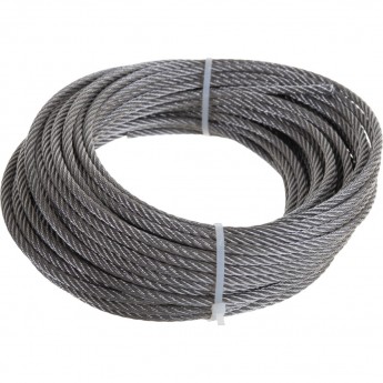 Трос нержавеющий REXANT d=5 мм, (моток 20 м) Трос нержавеющий REXANT d=5 мм, (моток 20 м)