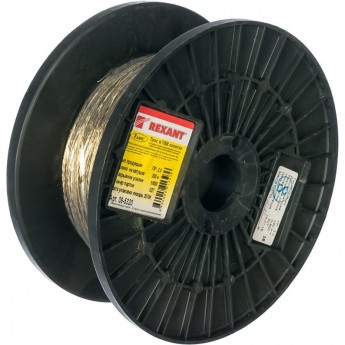 Трос стальной REXANT в ПВХ оплетке d=2,0 мм, прозрачный (бухта 200 м) Трос стальной REXANT в ПВХ оплетке d=2,0 мм, прозрачный (бухта 200 м)