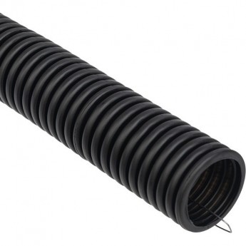 Труба гофрированная REXANT из ПНД, с зондом, черная, Ø25 мм (бухта 50 м/уп) Труба гофрированная REXANT из ПНД, с зондом, черная, Ø25 мм (бухта 50 м/уп)