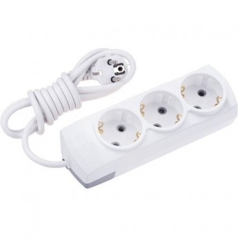 Удлинитель REXANT PREMIUM 3 гнезда, 5м, 3х1,5мм², с/з, белый